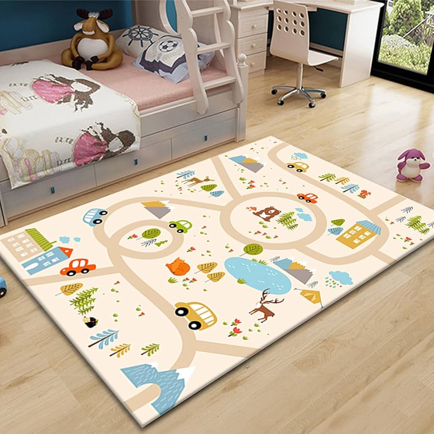 Amazon.co.jp: 赤ちゃん ベビー プレイマット 遊びマット 道路